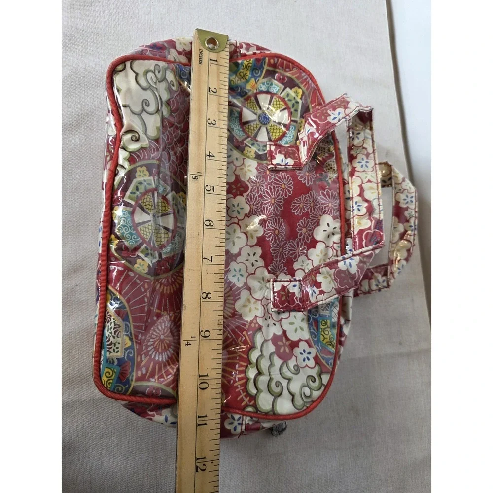 Nick & Nora Vintage Makeup Travel Bag 11 x 7 inch With Handles And Bonus Bag